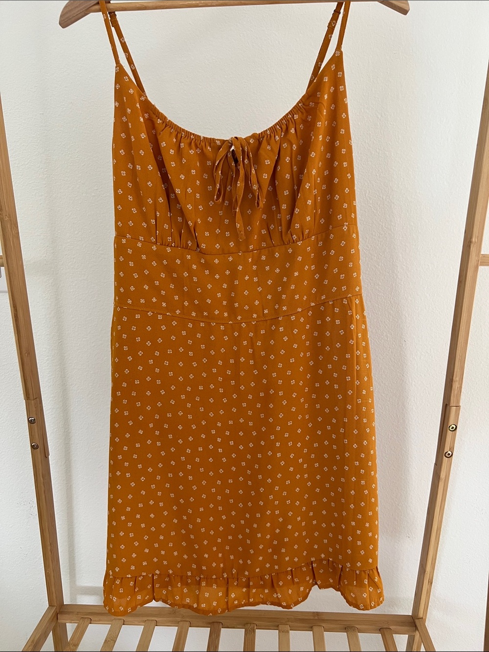 Abercrombie Spaghetti Strap Dress in Orange Large